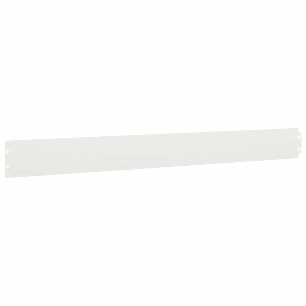 plænekanter 50 stk. 10x103 cm koldvalset stål hvid