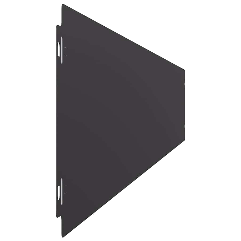 plænekanter 10 stk. 15x103 cm koldvalset stål sort