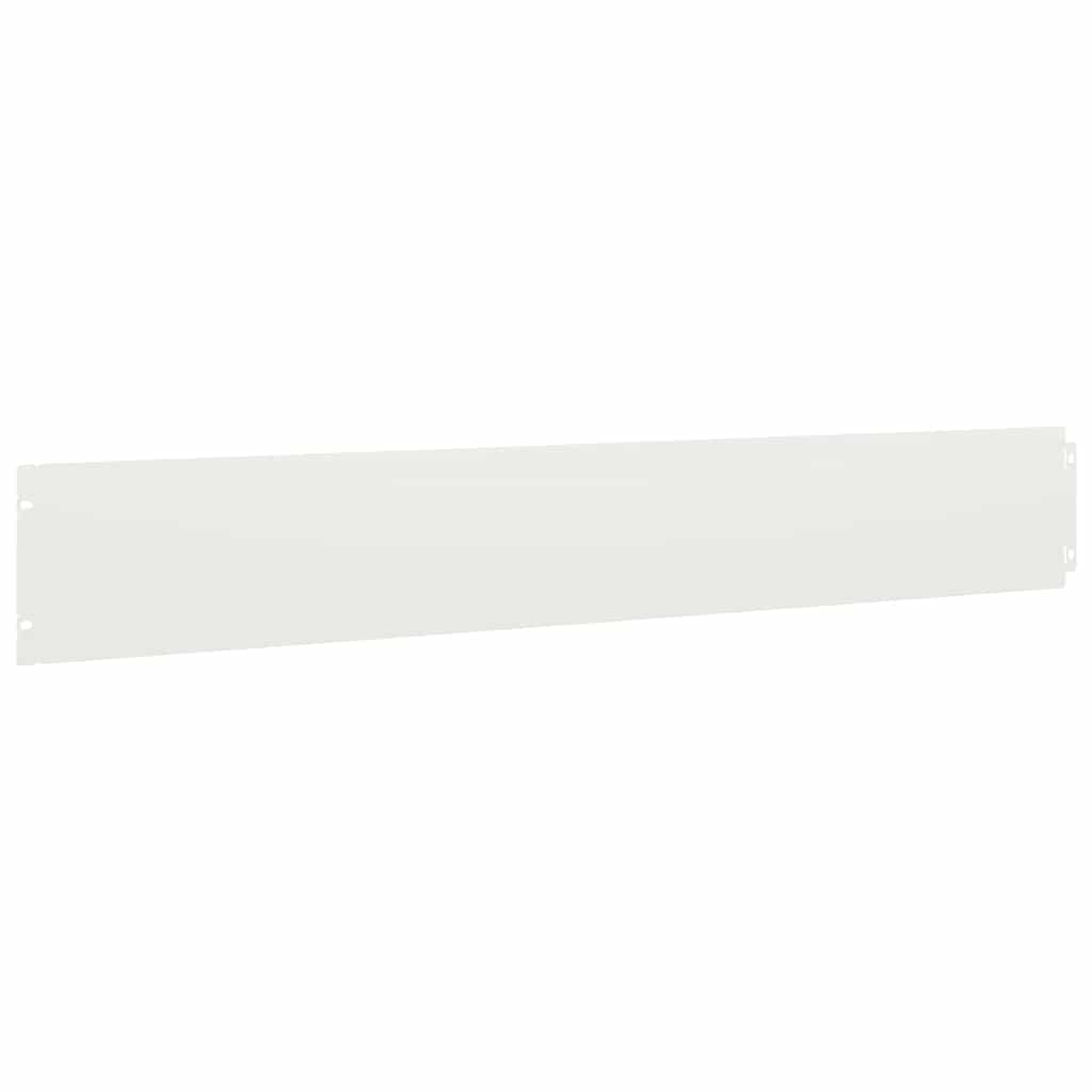 plænekanter 10 stk. 15x103 cm koldvalset stål hvid