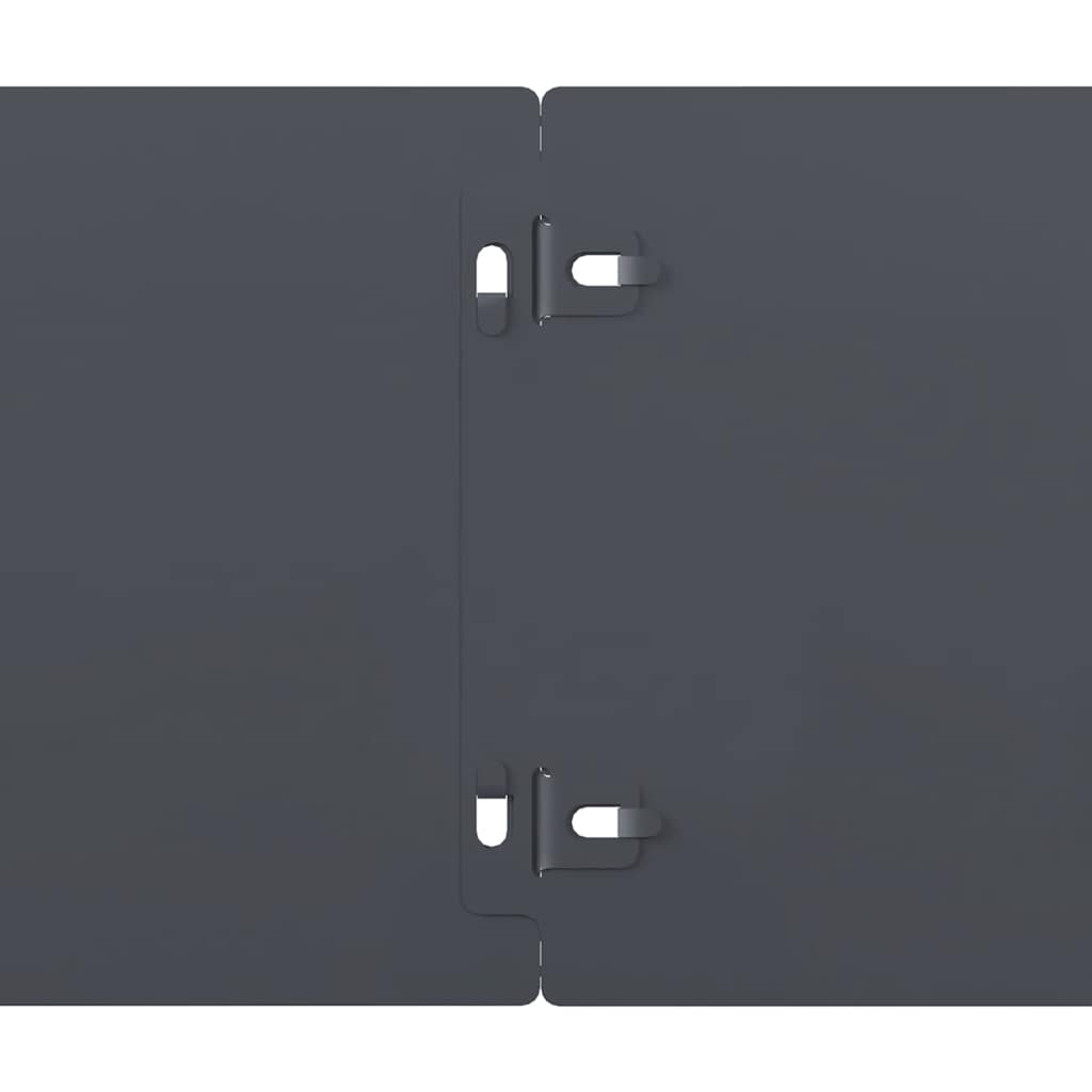 plænekanter 10 stk. 15x103 cm koldvalset stål antracit