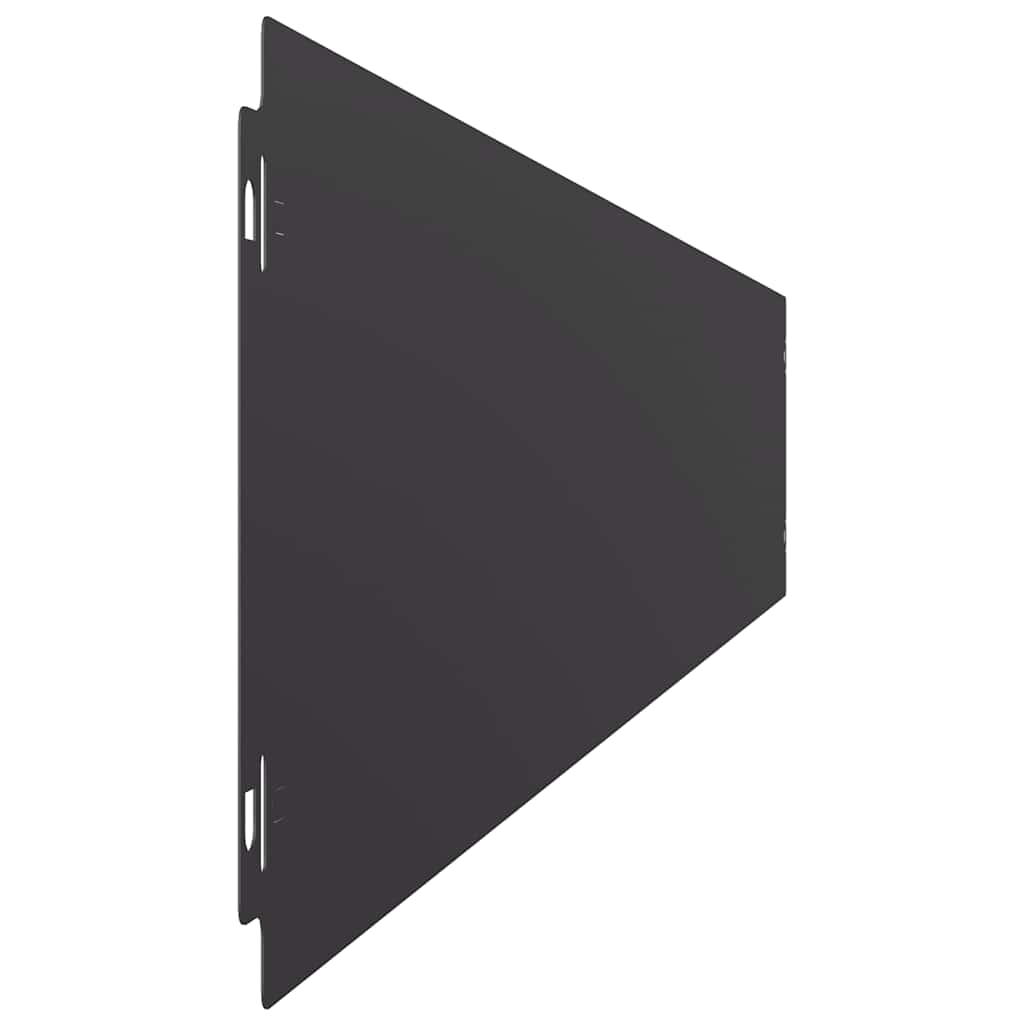 plænekanter 50 stk. 15x103 cm koldvalset stål sort