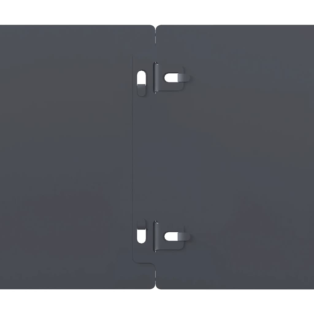 plænekanter 50 stk. 15x103 cm koldvalset stål antracit