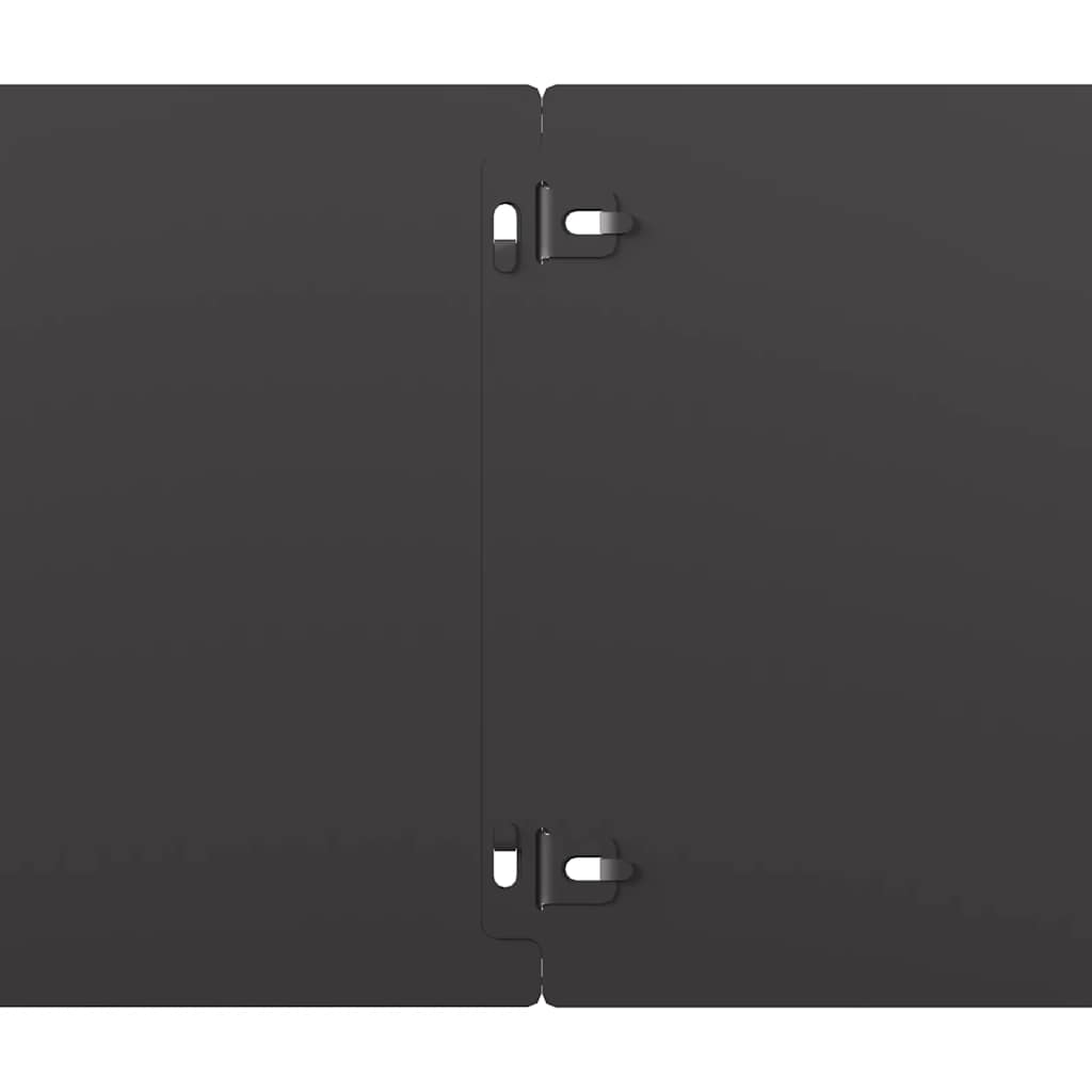 plænekanter 10 stk. 20x103 cm koldvalset stål sort