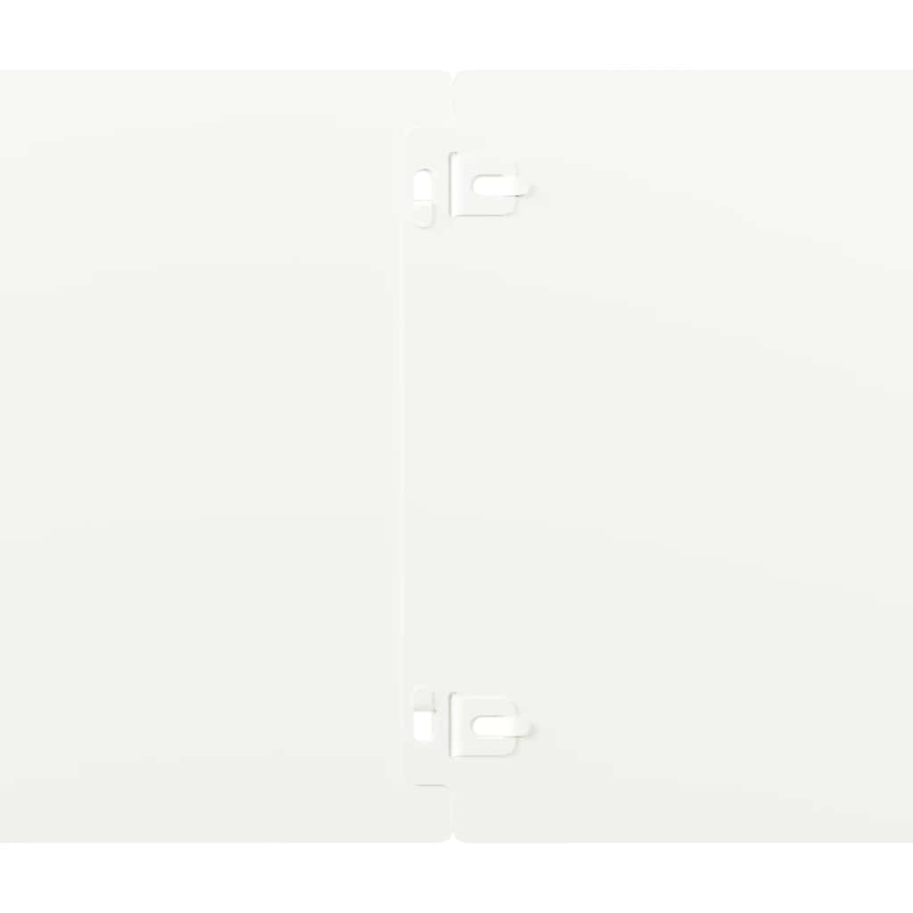 plænekanter 10 stk. 20x103 cm koldvalset stål hvid