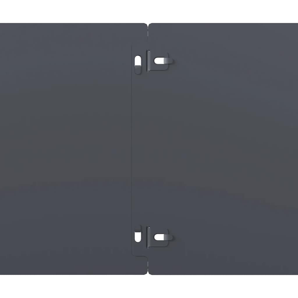 plænekanter 10 stk. 20x103 cm koldvalset stål antracit