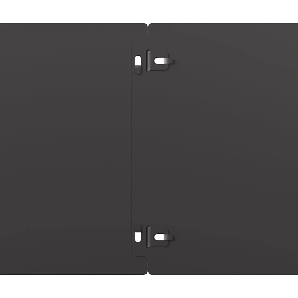 plænekanter 30 stk. 20x103 cm koldvalset stål sort