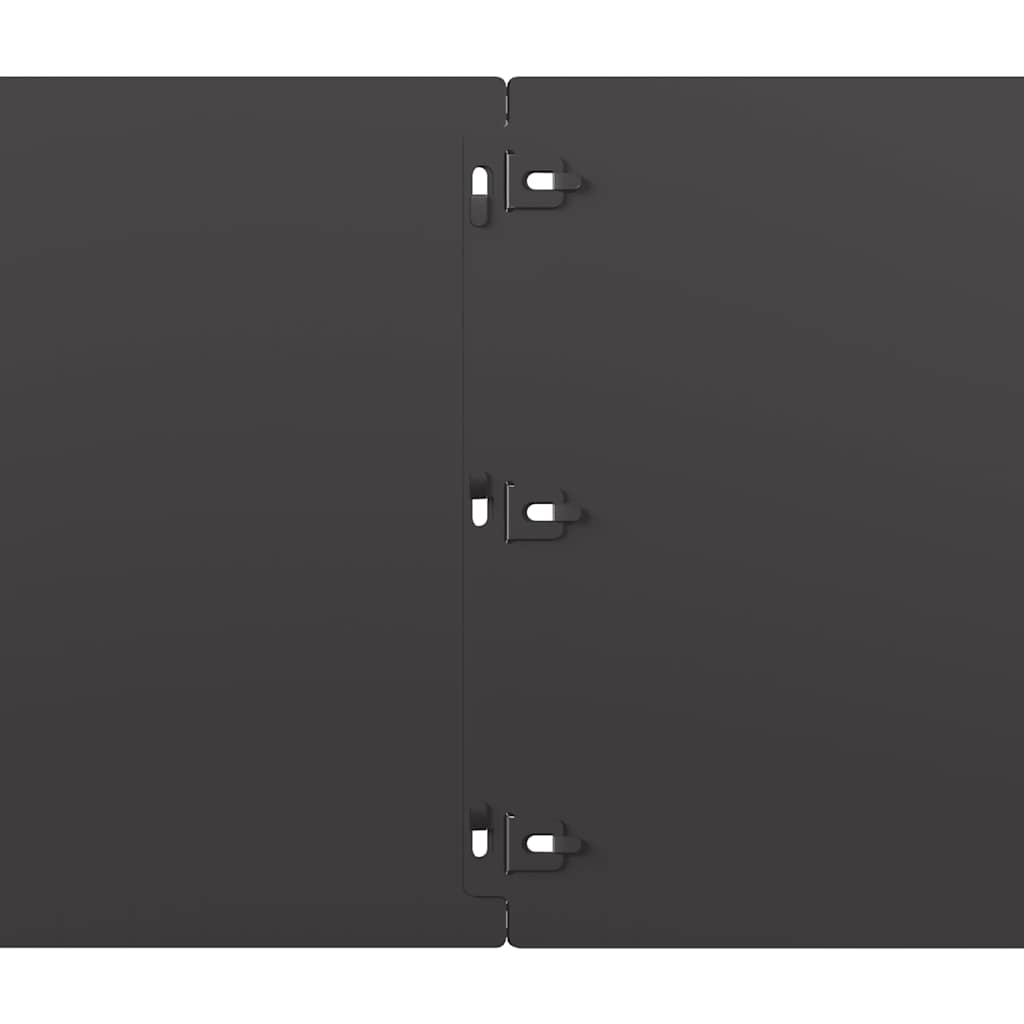 plænekanter 10 stk. 25x103 cm koldvalset stål sort