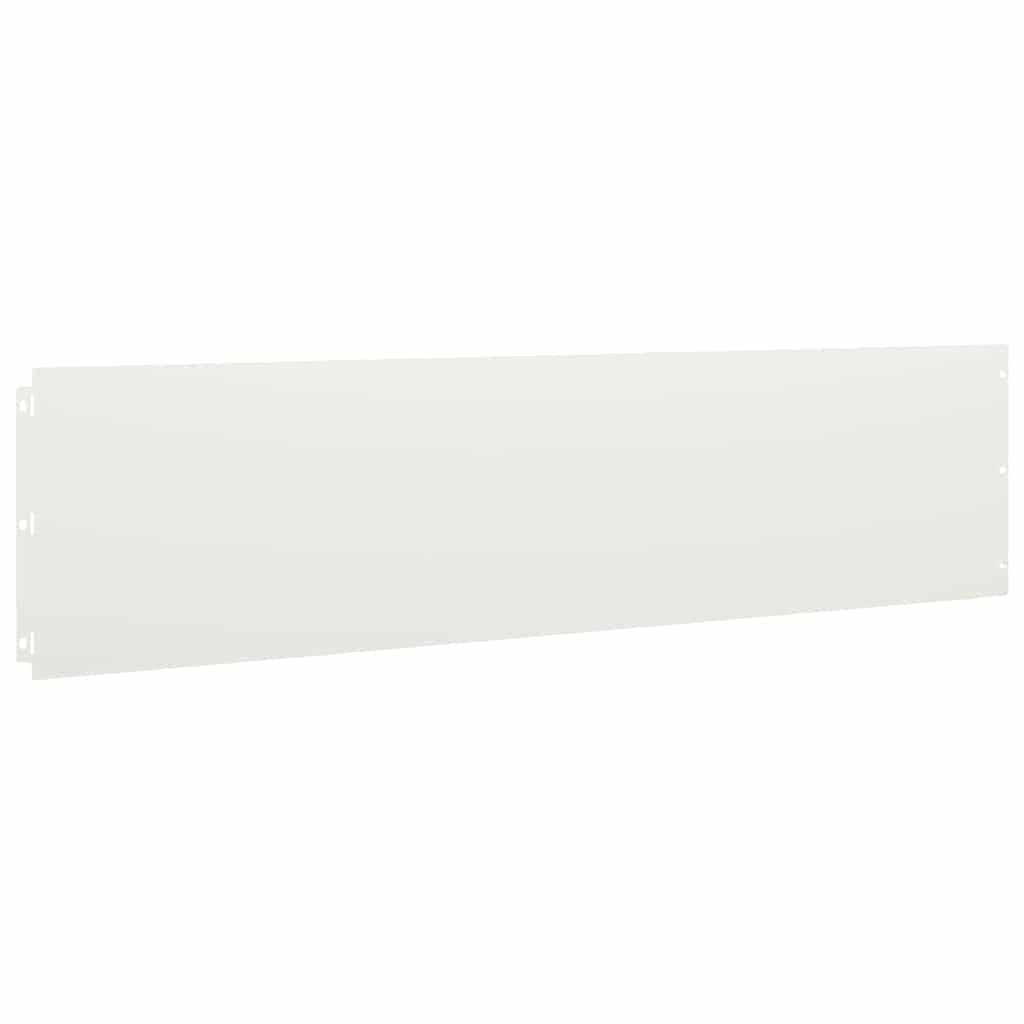 plænekanter 10 stk. 25x103 cm koldvalset stål hvid