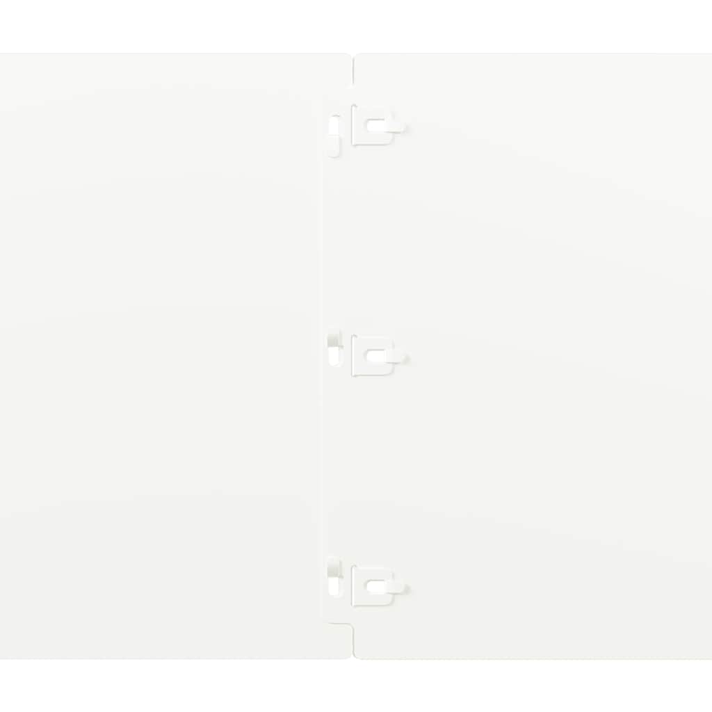 plænekanter 10 stk. 25x103 cm koldvalset stål hvid