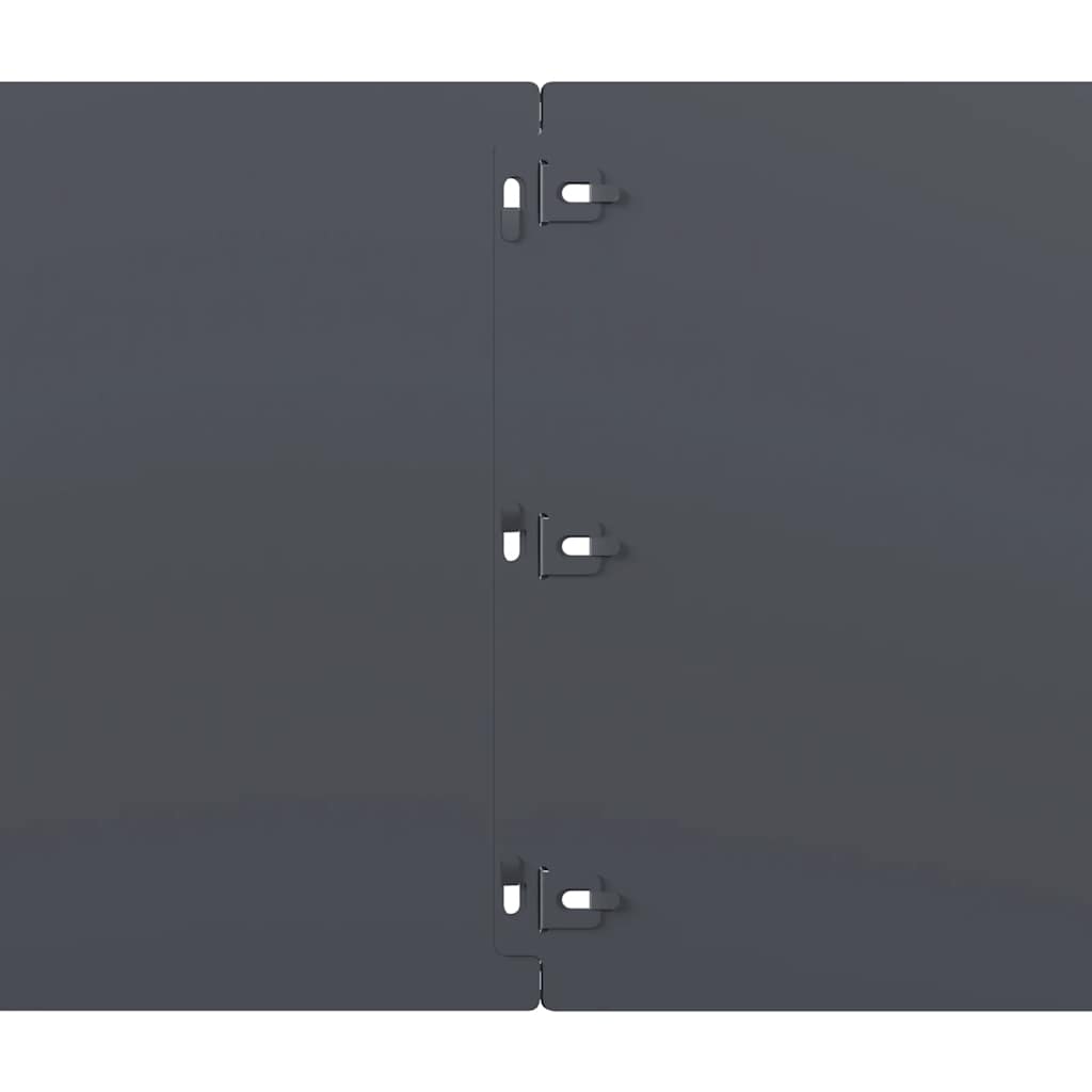 plænekanter 10 stk. 25x103 cm koldvalset stål antracit