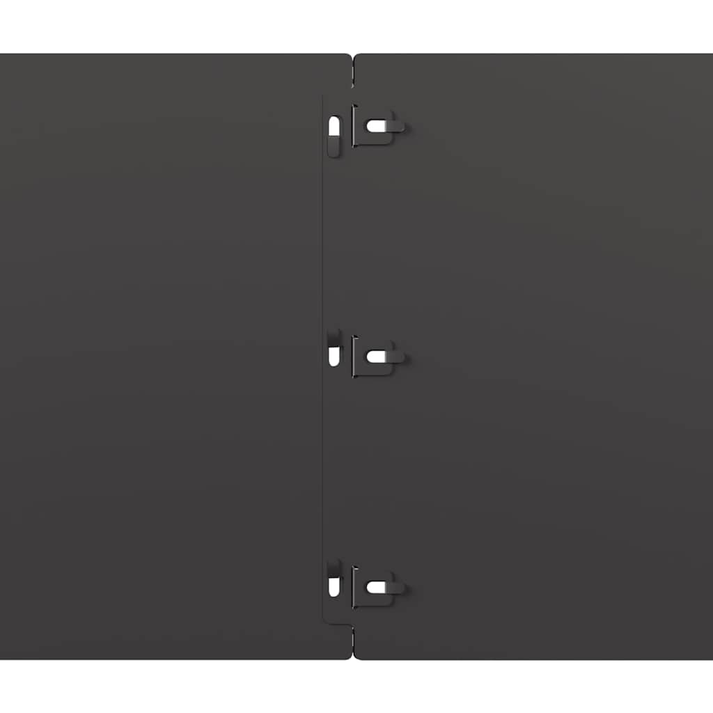 plænekanter 20 stk. 25x103 cm koldvalset stål sort