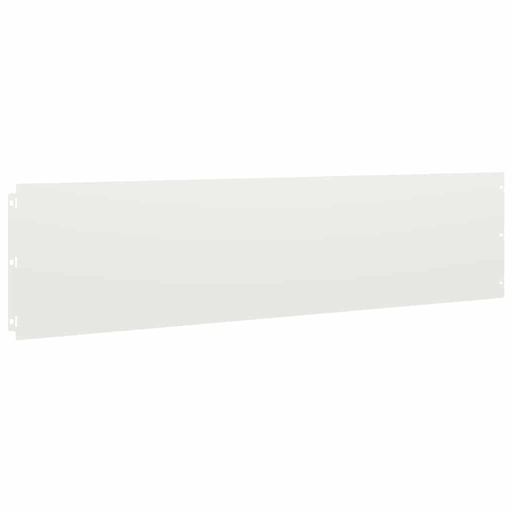 plænekanter 20 stk. 25x103 cm koldvalset stål hvid