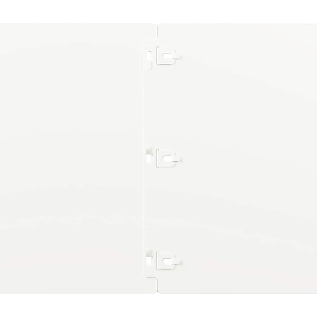 plænekanter 20 stk. 25x103 cm koldvalset stål hvid