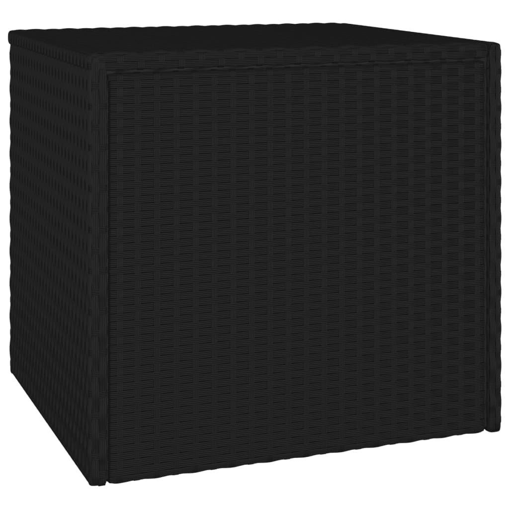 sideborde 3 stk. til haven polyrattan sort