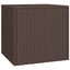 sideborde 3 stk. til haven polyrattan brun