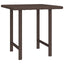 sideborde 3 stk. til haven polyrattan brun