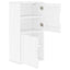 sideskab ODDA 40x24x79 cm massivt fyrretræ hvid