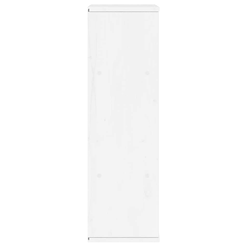 sideskab ODDA med skuffer 40x24x79 cm massivt fyrretræ hvid