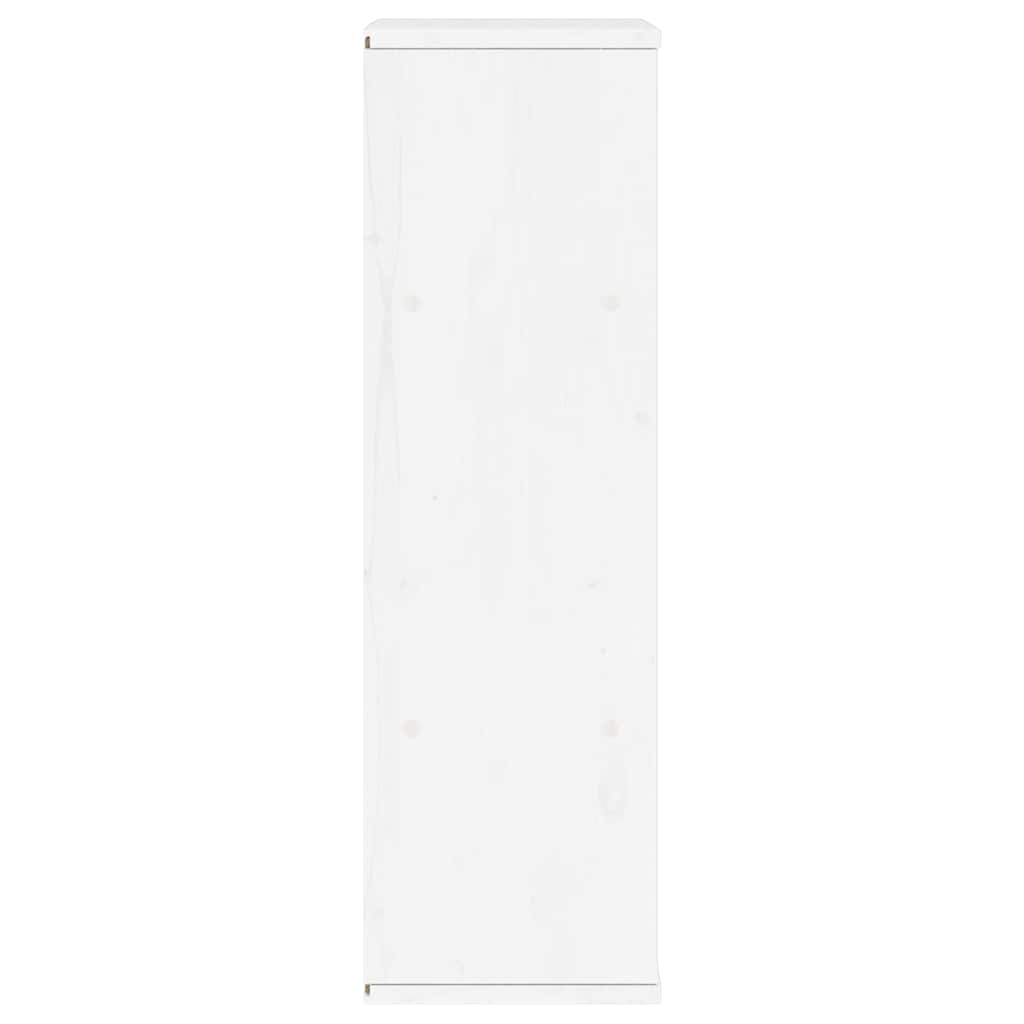 sideskab ODDA med skuffer 40x24x79 cm massivt fyrretræ hvid