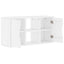 TV-skab ODDA 79x24x40 cm massivt fyrretræ hvid