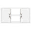 TV-skab ODDA 79x24x40 cm massivt fyrretræ hvid