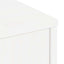 TV-skab ODDA 79x24x40 cm massivt fyrretræ hvid