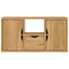 TV-skab ODDA med skuffe 79x24x40 cm massivt fyrretræ