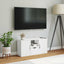 TV-skab ODDA med skuffe 79x24x40 cm massivt fyrretræ hvid