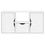 TV-skab ODDA med skuffe 79x24x40 cm massivt fyrretræ hvid