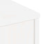 TV-skab ODDA med skuffe 79x24x40 cm massivt fyrretræ hvid