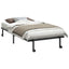 sengeramme uden madras foldbare 100x190 cm stål sort