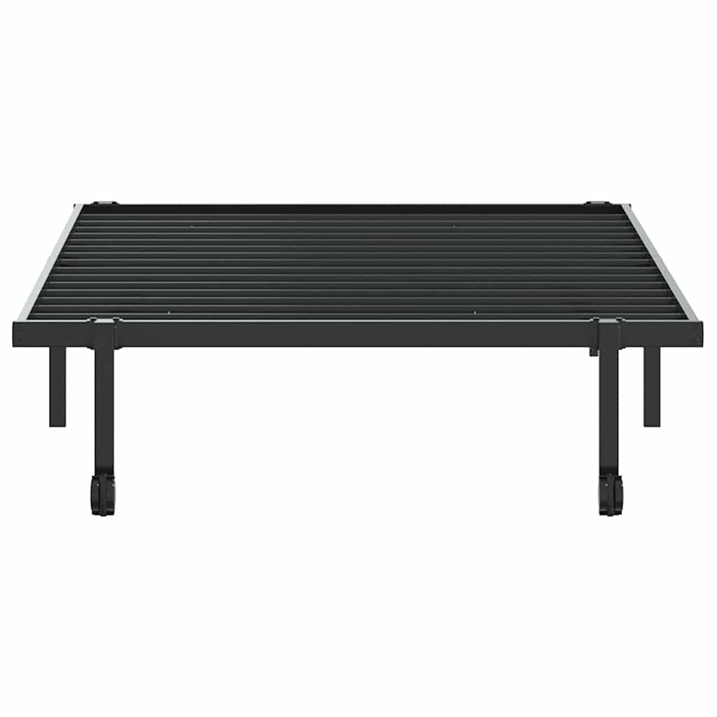 sengeramme uden madras foldbare 100x190 cm stål sort