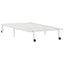 sengeramme uden madras foldbare 100x200 cm stål hvid