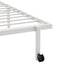 sengeramme uden madras foldbare 107x203 cm stål hvid