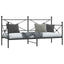 daybed uden madras 80x200 cm stål sort
