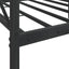 daybed uden madras 80x200 cm stål sort