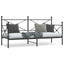 daybed uden madras 80x200 cm stål sort