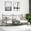 daybed uden madras 100x200 cm stål sort