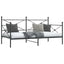 daybed uden madras 100x200 cm stål sort