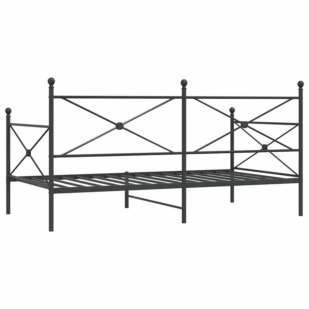 daybed uden madras 100x200 cm stål sort