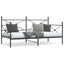 daybed uden madras 100x200 cm stål sort