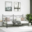 daybed med udtræk uden madras 100x200 cm stål sort
