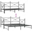 daybed med udtræk uden madras 100x200 cm stål sort