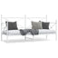 daybed uden madras 90x200 cm stål hvid