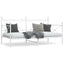 daybed uden madras 100x200 cm stål hvid