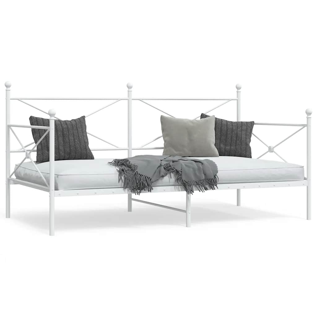 daybed uden madras 100x200 cm stål hvid