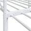 daybed med udtræk uden madras 80x200 cm stål hvid