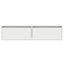 tv-skab med LED-lys 100X35,5x25 cm hvid