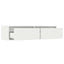tv-skab med LED-lys 100X35,5x25 cm hvid