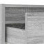 tv-bord med LED-lys 100X35,5x25 cm grå sonoma-eg